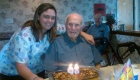 caregiver and her patient having a birthday party