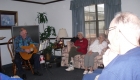 group of elderly people having a meeting